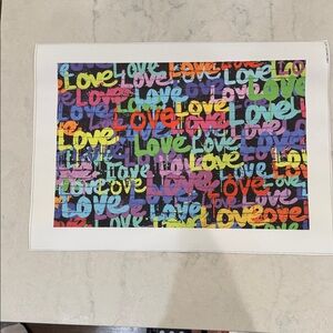 Colorful 'Love' Graphic Print